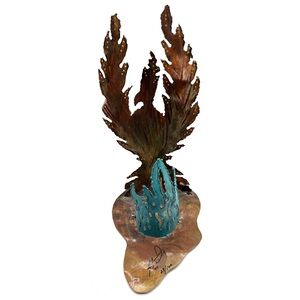 Jay L Tschudy Rare Handcrafted Metal Art Sculpture Rising Phoenix Copper Limited